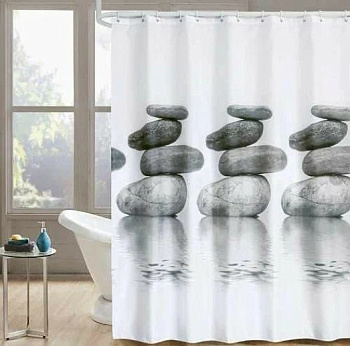 Штора для ванной комнаты, 180*180 см POTATO P8862